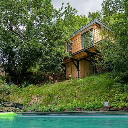 Le Moonloft Insolite Tiny-House Dans Les Arbres & 1 Seance De Sauna Pour 2 Avec Vue Panoramique Osenbach Exteriér fotografie