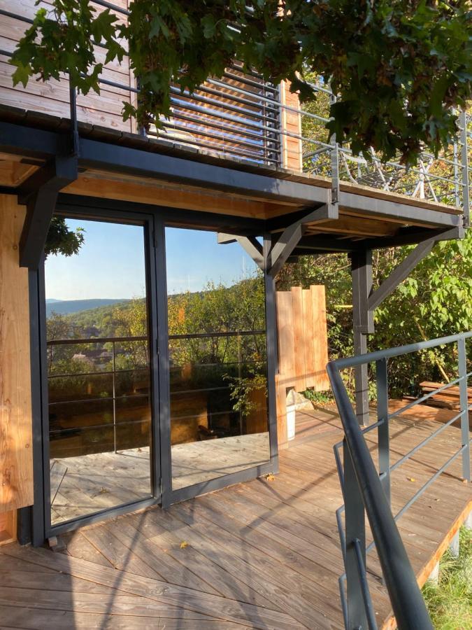 Le Moonloft Insolite Tiny-House Dans Les Arbres & 1 Seance De Sauna Pour 2 Avec Vue Panoramique Osenbach Exteriér fotografie